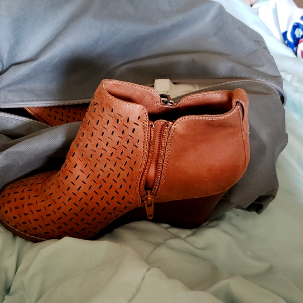 Stitch Fix Granger Perforated Wedge Boots